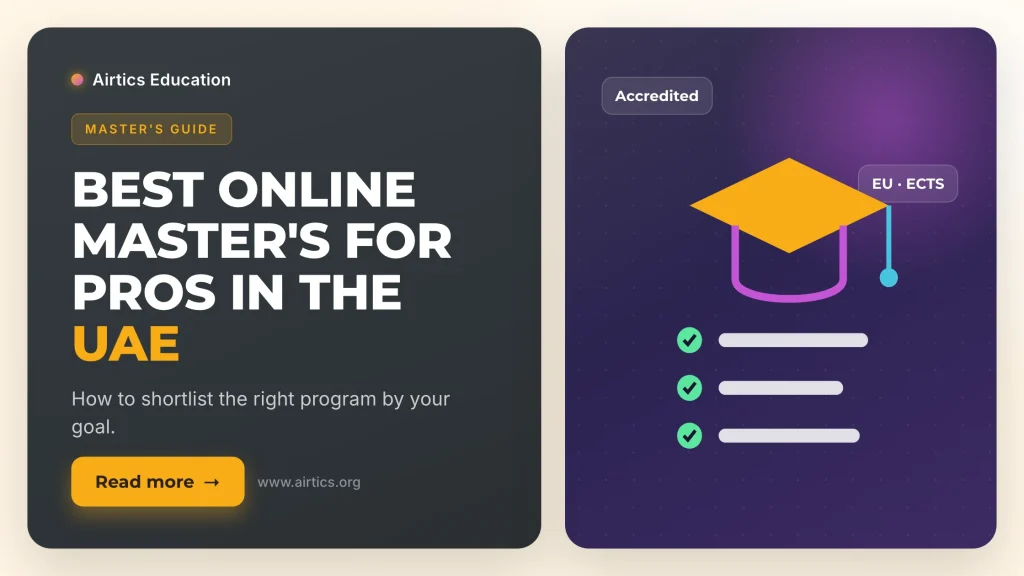 Best Online Master's for Professionals UAE - Airtics Education