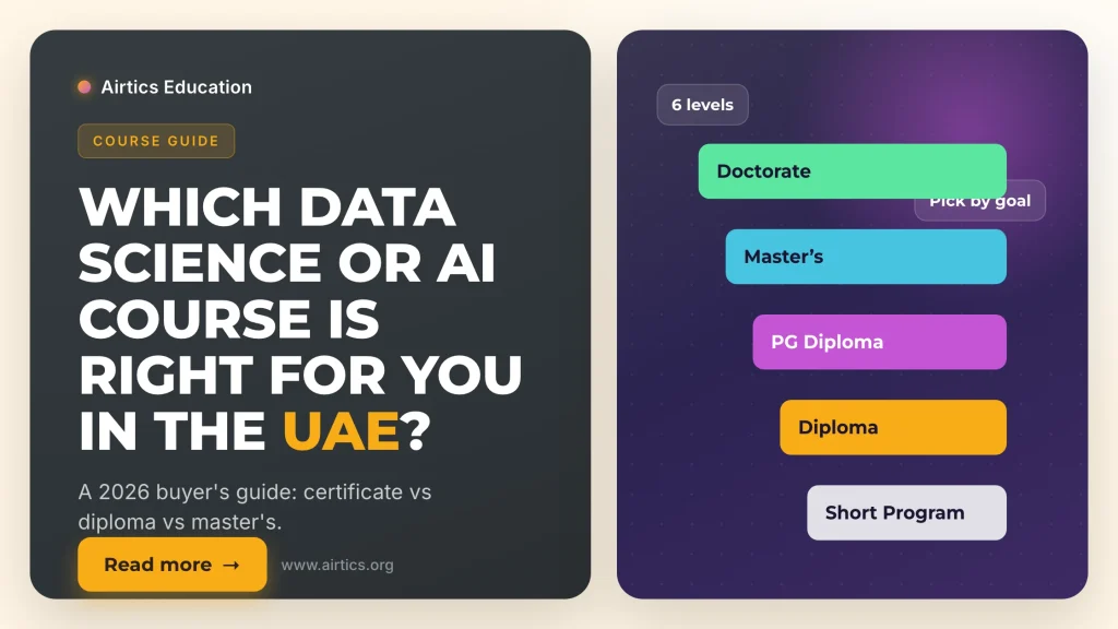 Which data science or AI course UAE - Airtics Education