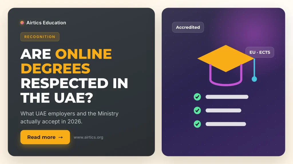 Are online degrees respected by employers in the UAE