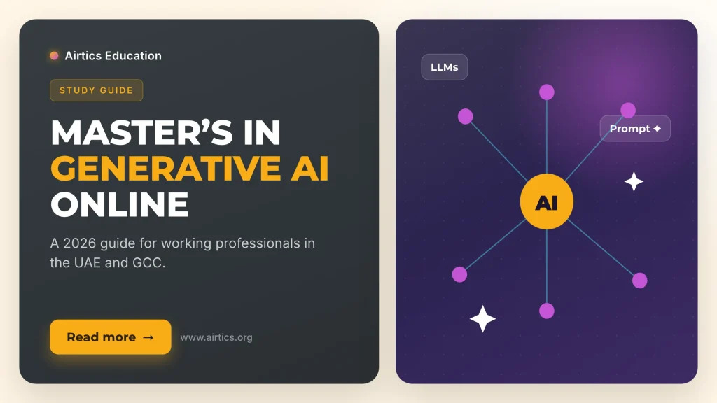 Master's in generative AI online guide for UAE professionals