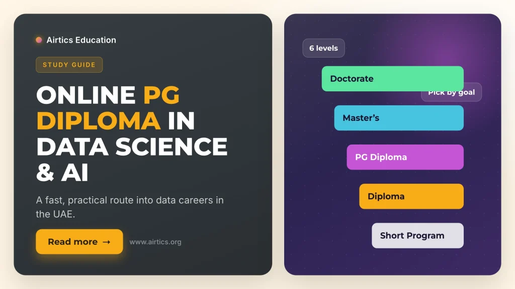 Online PG diploma in data science and AI in the UAE