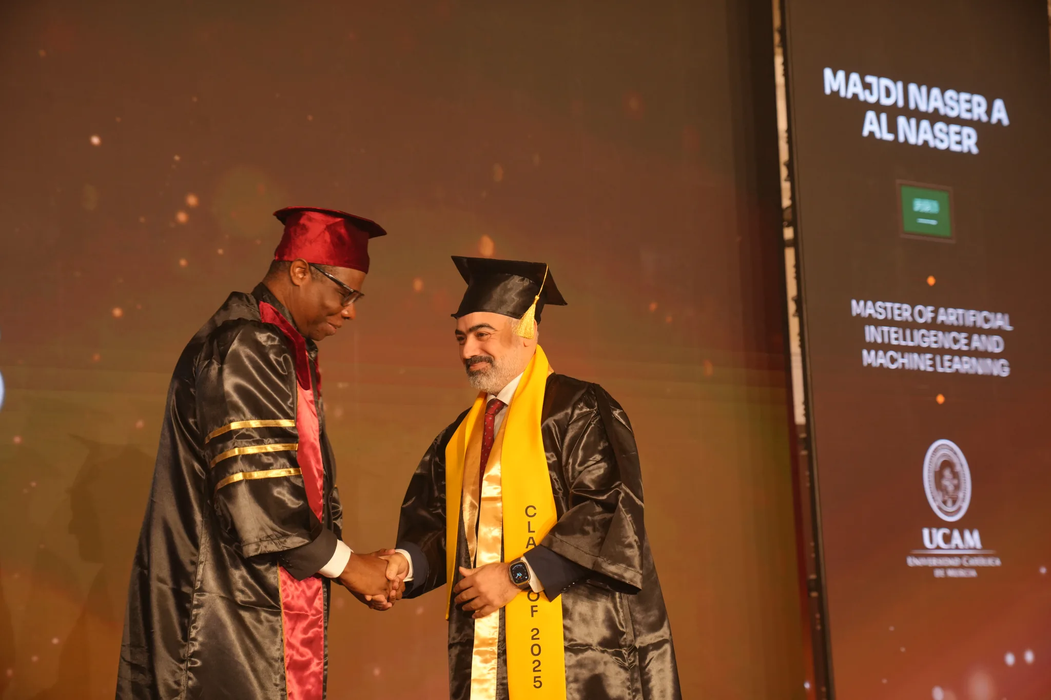 Airtics Graduation 2026: graduate congratulated on stage by the Airtics academic panel