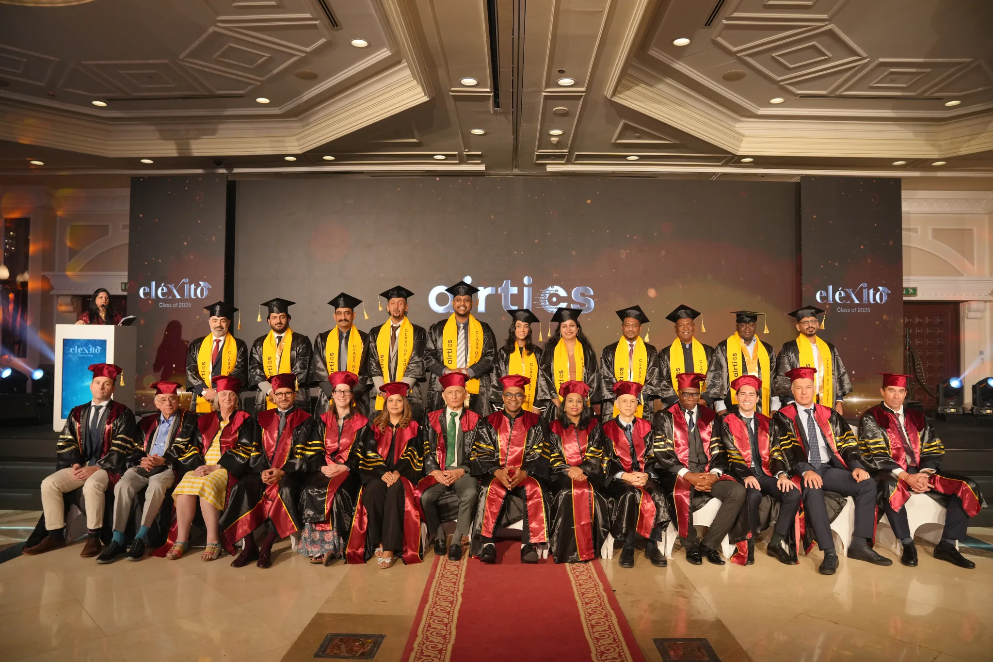 Airtics Graduation 2026: full graduating cohort assembled for the class photo