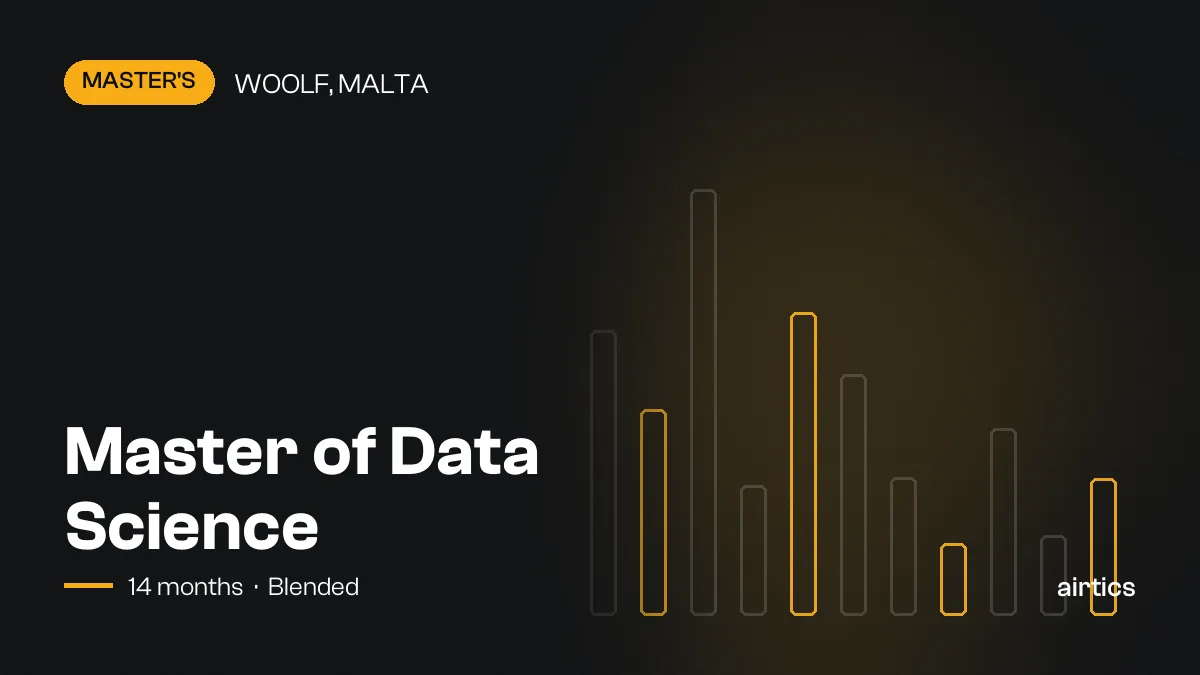 Master of Data Science: online master’s awarded by Woolf, Malta