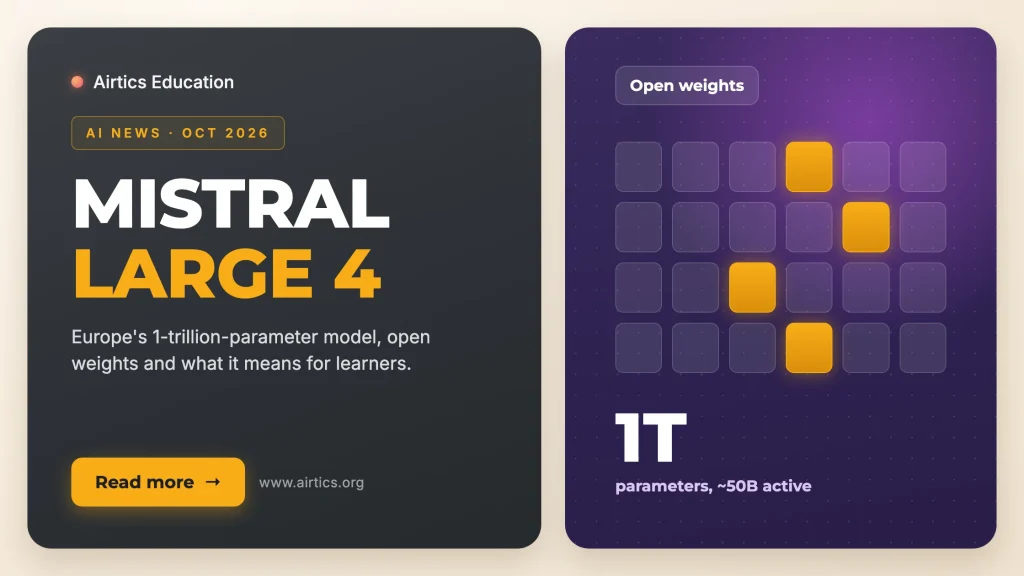 Mistral Large 4 - Airtics Education